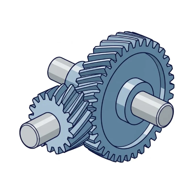 גלגל שיניים משופע – Helical Gear