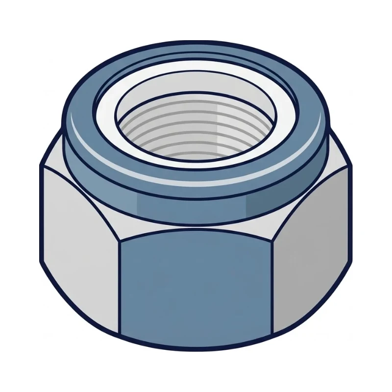 אום נעילה – Lock Nut / Nylon Insert Nut